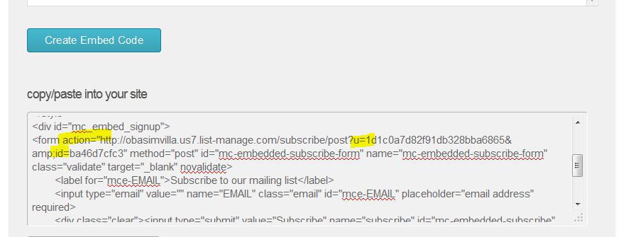 mailchimp joomla variables remember